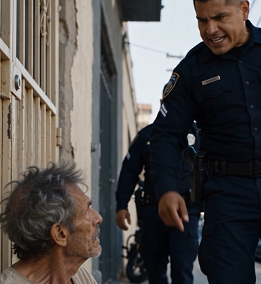 El hombre de la acera y los dos policías: la llamada que cambió todo