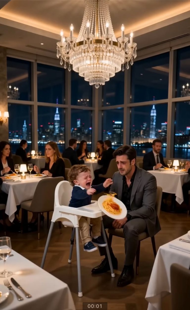 The Humble Waitress Calmed the Baby with a Glass of Milk… but What the Father Discovered Next Changed All Three of Their Lives